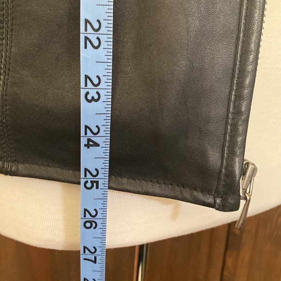 Black smooth grain leather jacket, Harley Davidson, sz L - Picture 13 of 14